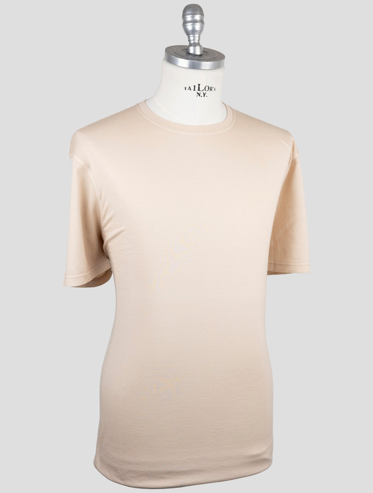 Kiton Beige Cotton Cashmere T-Shirt
