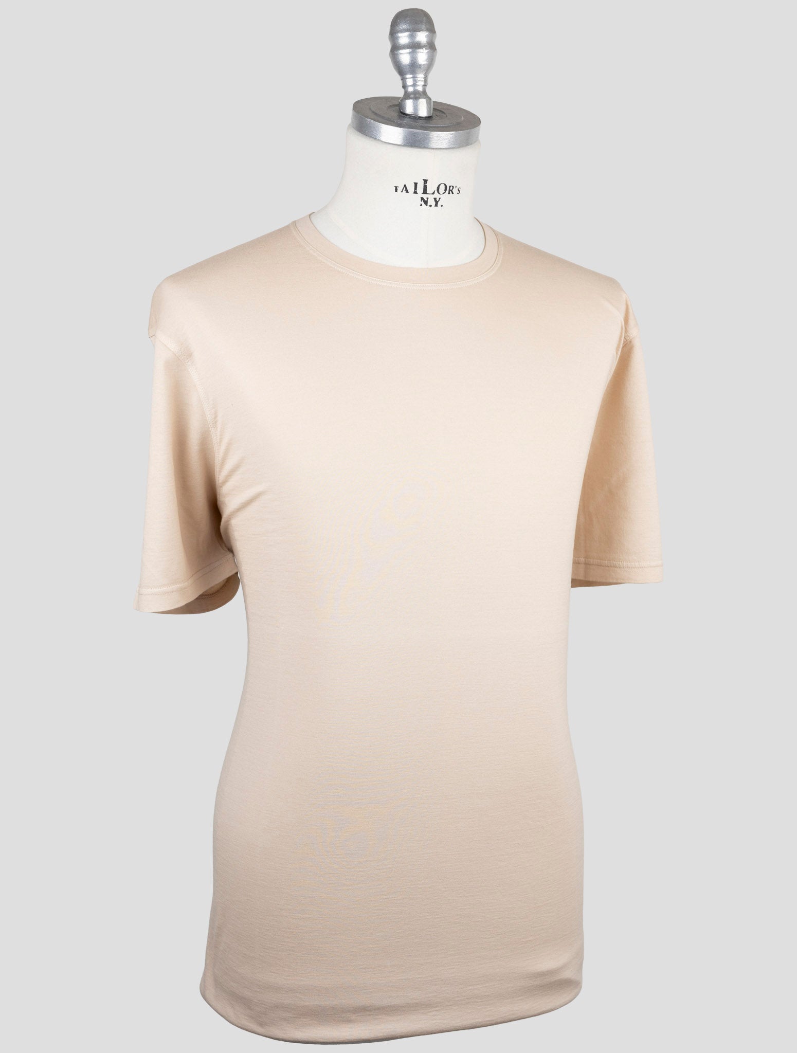 Kiton Beige Cotton Cashmere T-Shirt