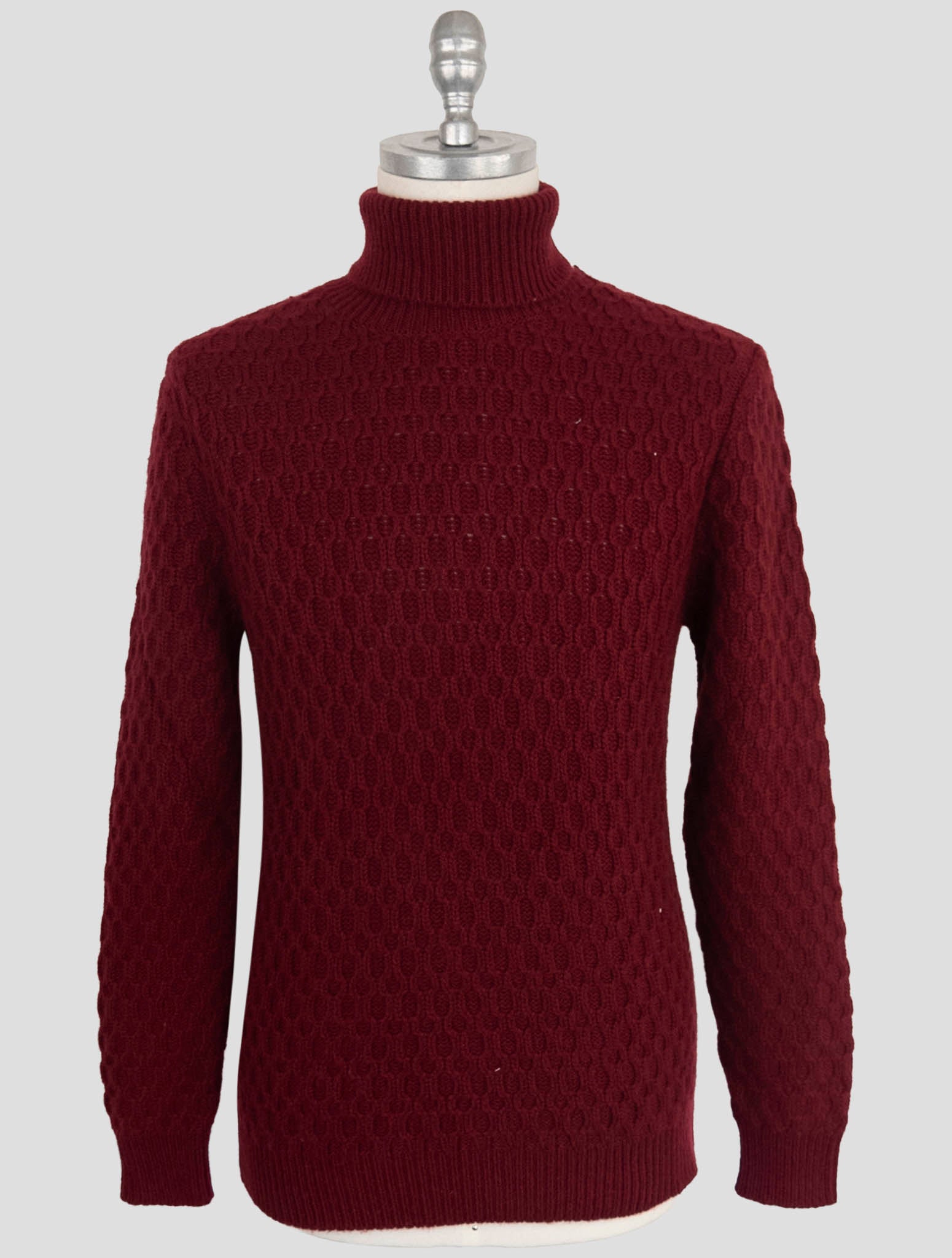 Kiton Burgundy Cashmere Sweater Turtleneck