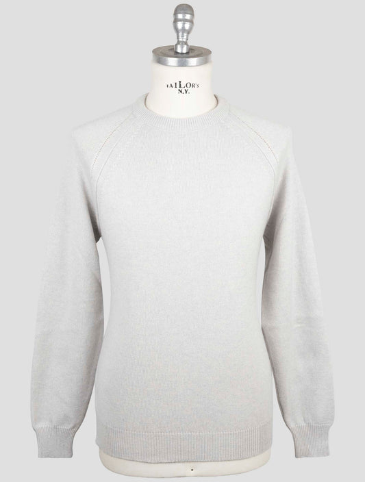 Kiton Gray Cashmere Sweater Crewneck