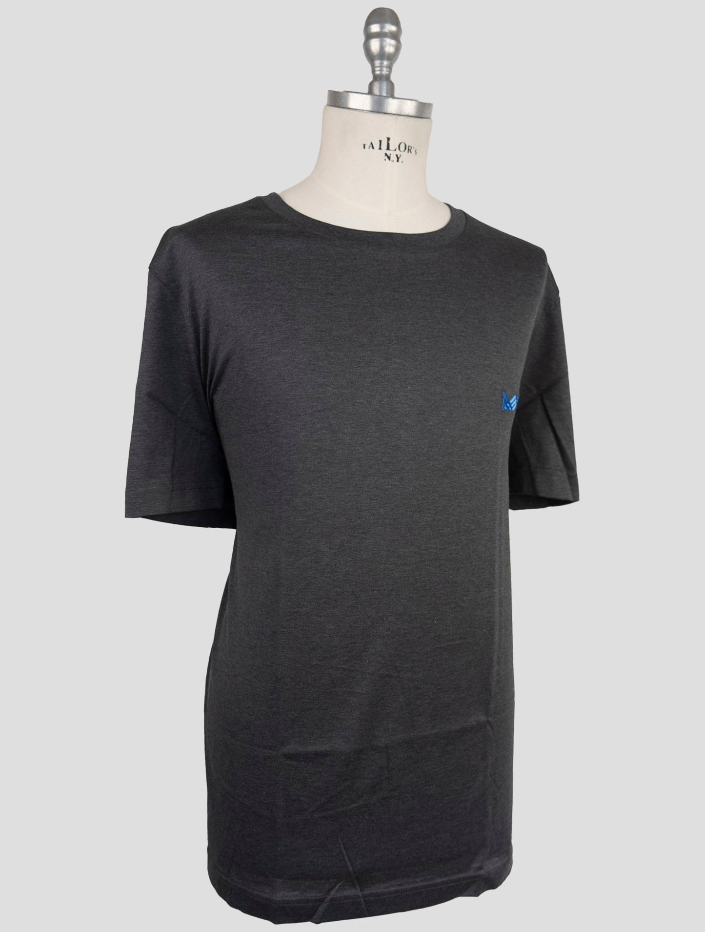 Kiton Knt Gray Cotton T-Shirt