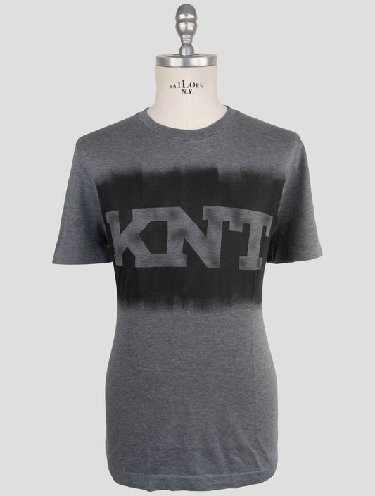 Kiton Knt Gray Cotton T-Shirt