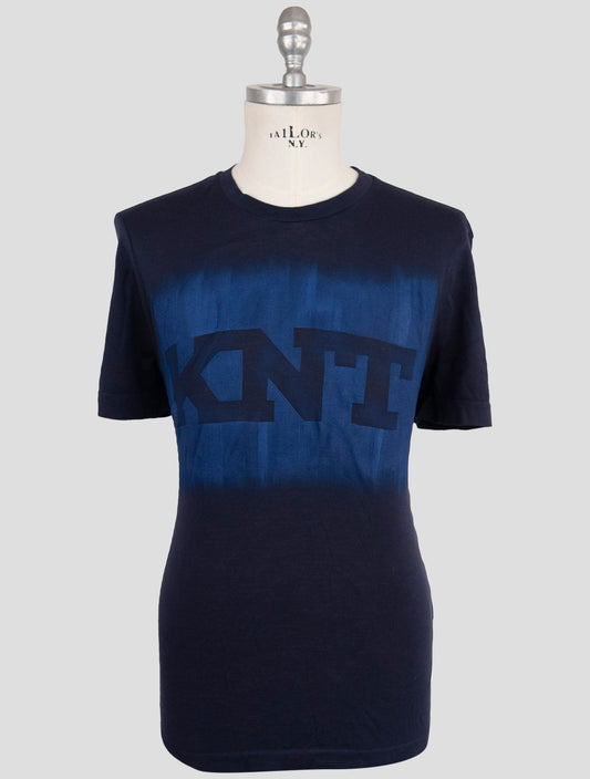 Kiton Knt Blue Cotton T-Shirt