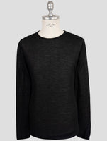 Kiton Knt Black Cashmere Silk Sweater Crewneck