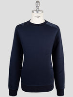 Kiton Knt Blue Viscose Ea Sweater Crewneck