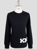 Kiton Knt Blue Cotton Sweater Crewneck
