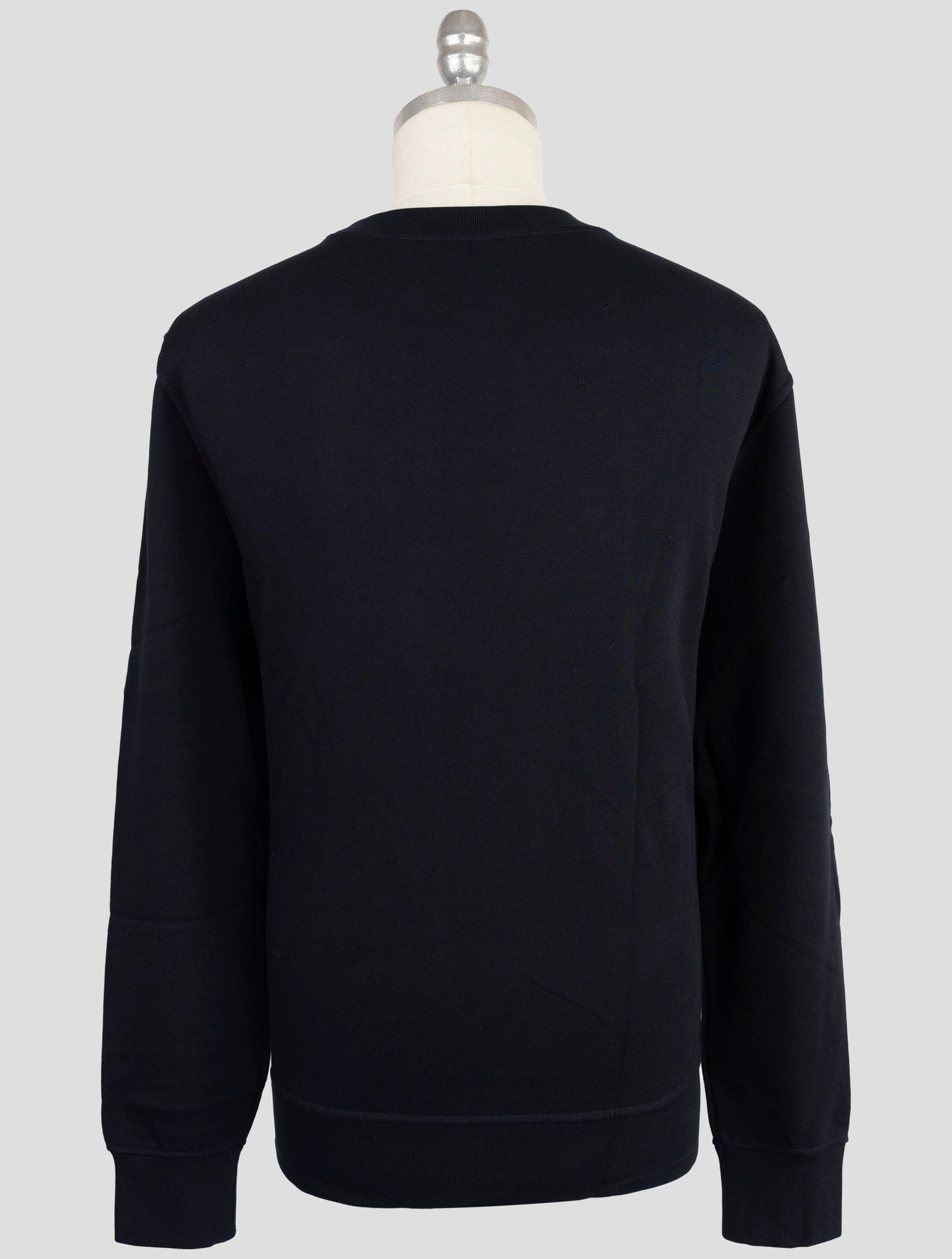 Kiton Knt Blue Cotton Sweater Crewneck