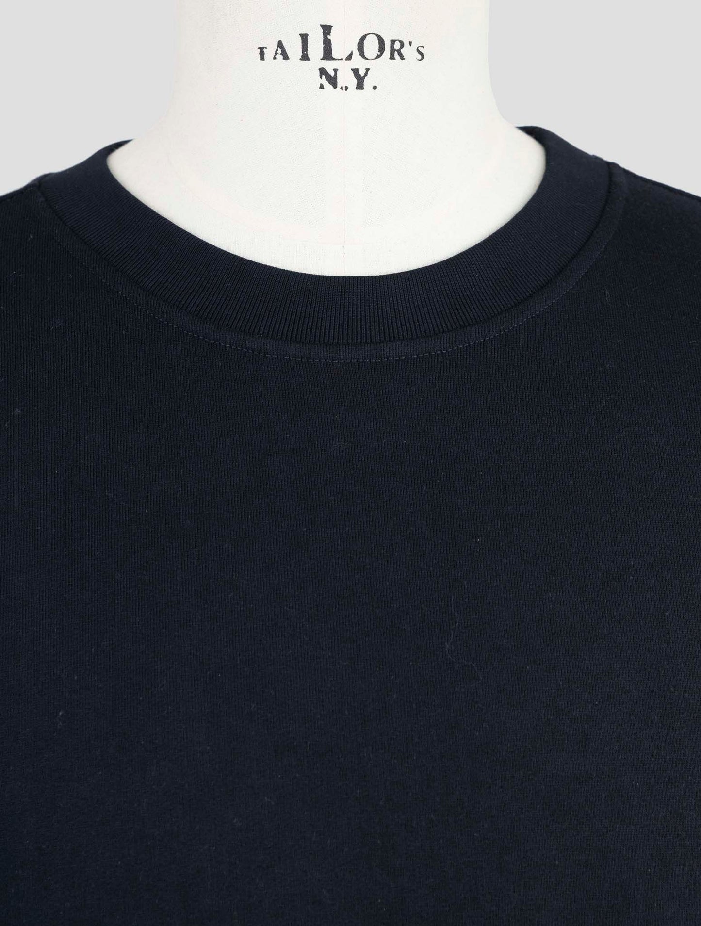 Kiton Knt Blue Cotton Sweater Crewneck