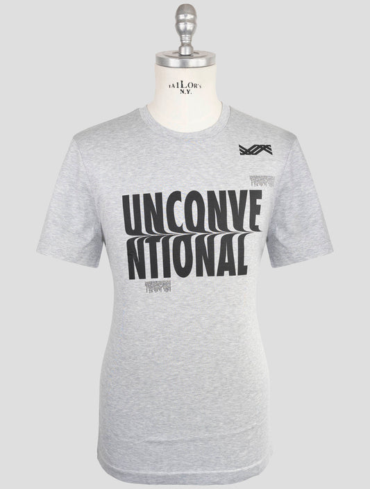 Kiton Knt Gray Cotton T-Shirt