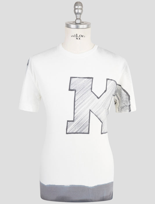 Kiton Knt White Cotton T-Shirt