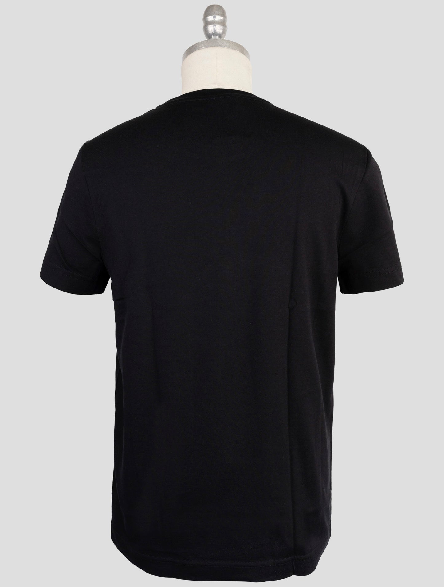 Kiton Knt Black Cotton T-Shirt