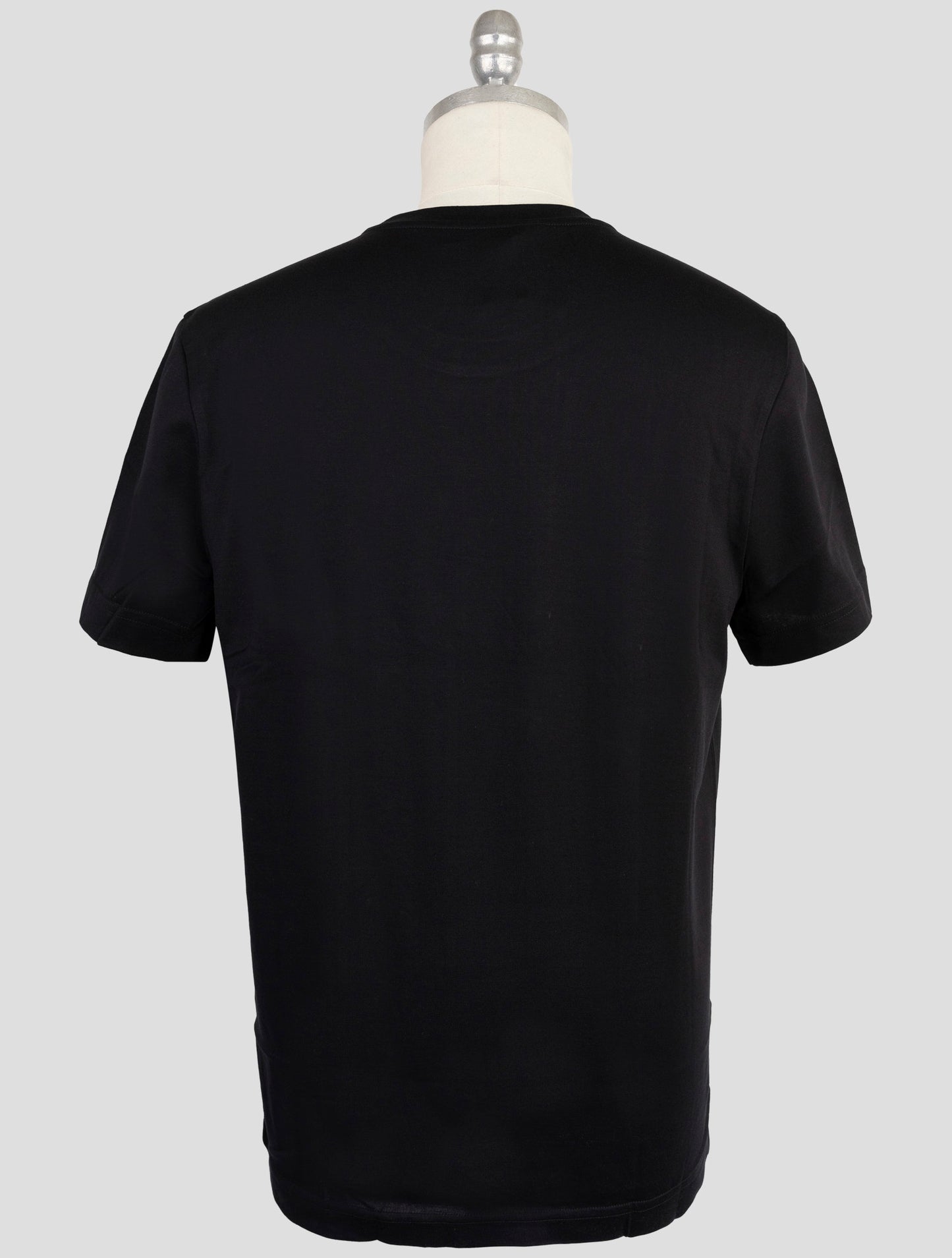 Kiton Knt Black Cotton T-Shirt