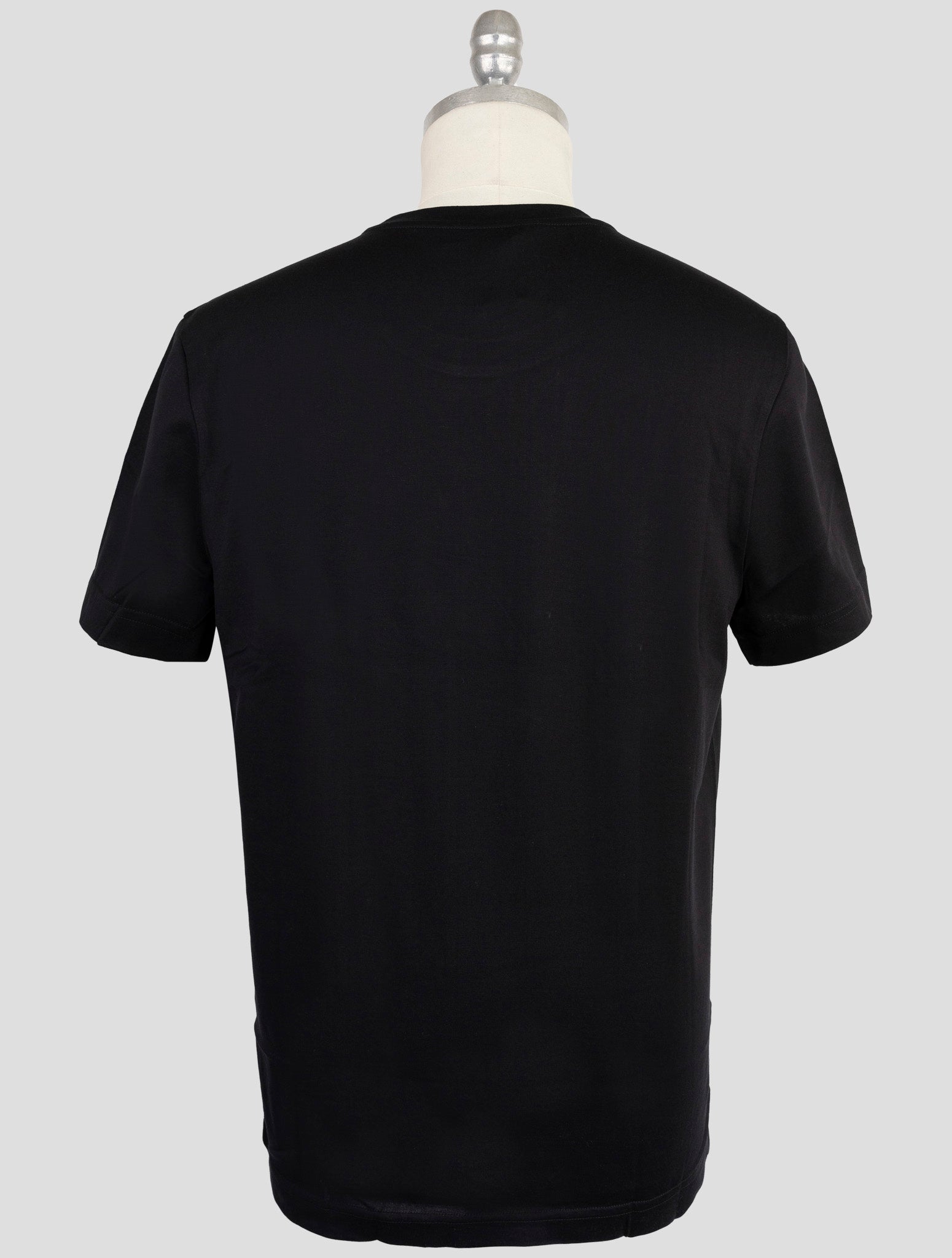 Kiton Knt Black Cotton T-Shirt
