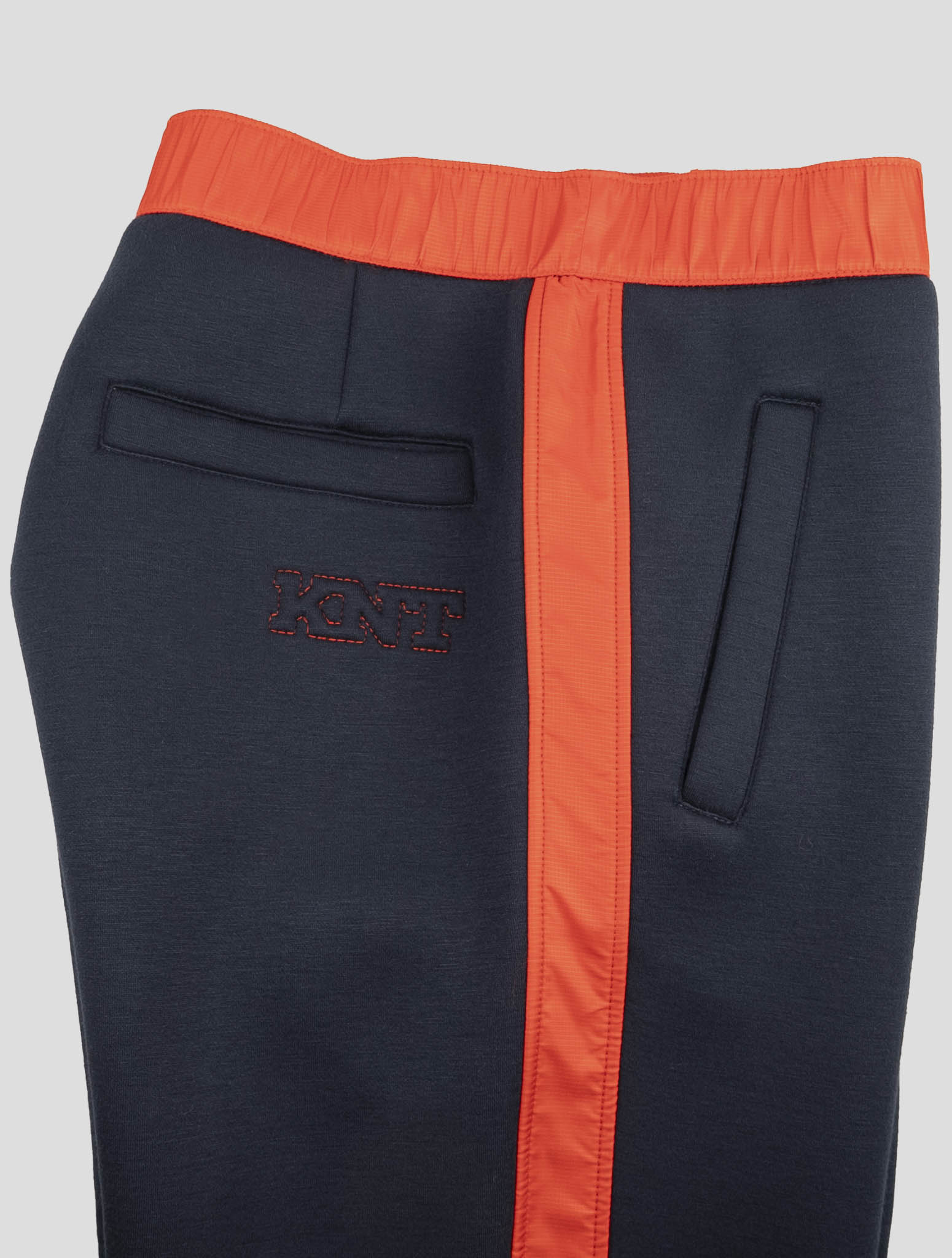 Kiton Knt Blue Red Viscose Ea Pants