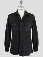 Kiton Knt Dark Gray Cashmere Pa Coat