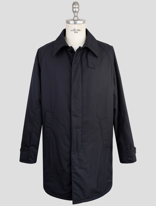 Kiton Knt Blue Pl Overcoat