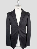 Kiton Knt Gray Wool Cashmere Pl Blazer