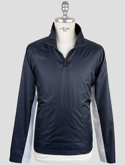 Kiton Knt Blue Pl Coat