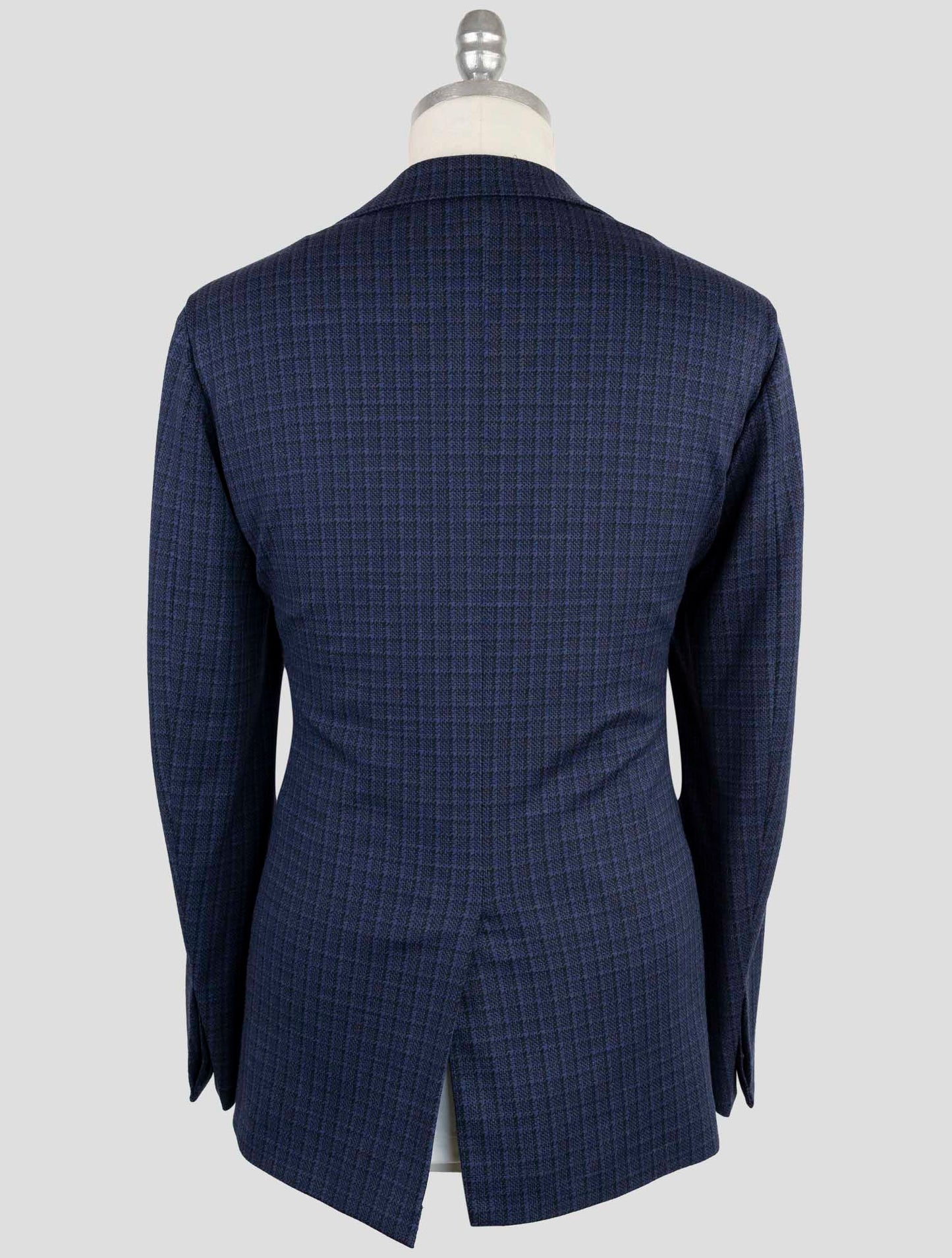 Kiton Knt Blue Wool Pl Suit