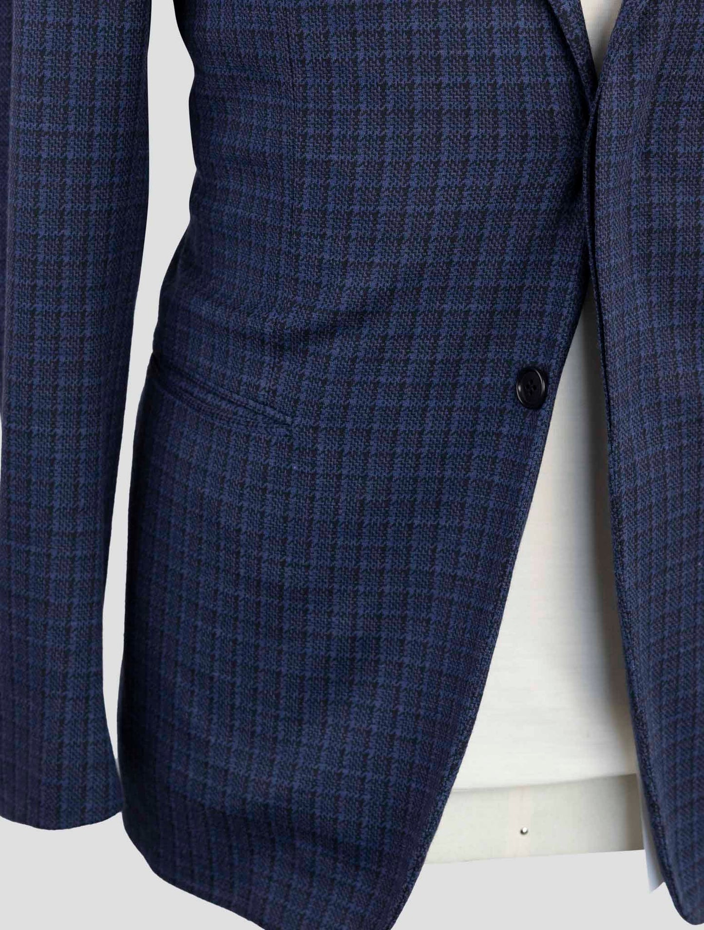 Kiton Knt Blue Wool Pl Suit