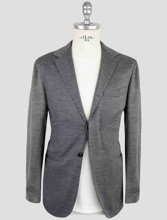 Kiton Knt Gray Cashmere Wool Pl Suit