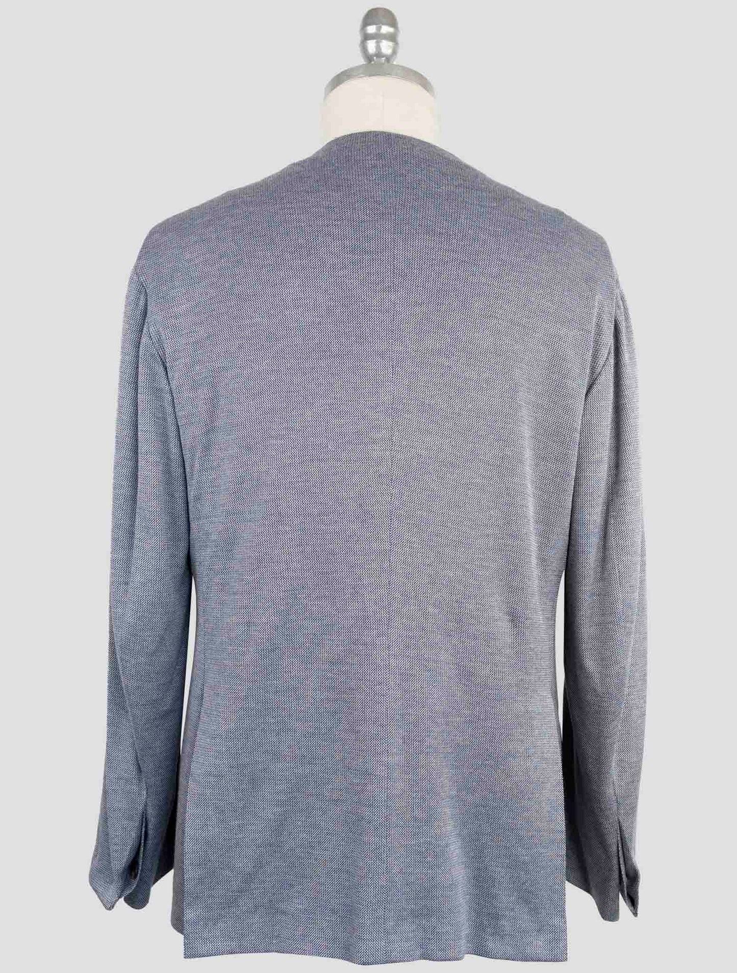 Kiton Knt Blue Cotton Cashmere Silk Suit