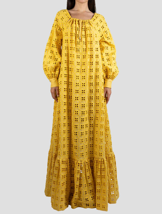 Kiton Yellow Linen Dress