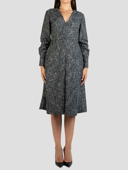 Kiton Multicolor Wool Alpaca Pa Dress