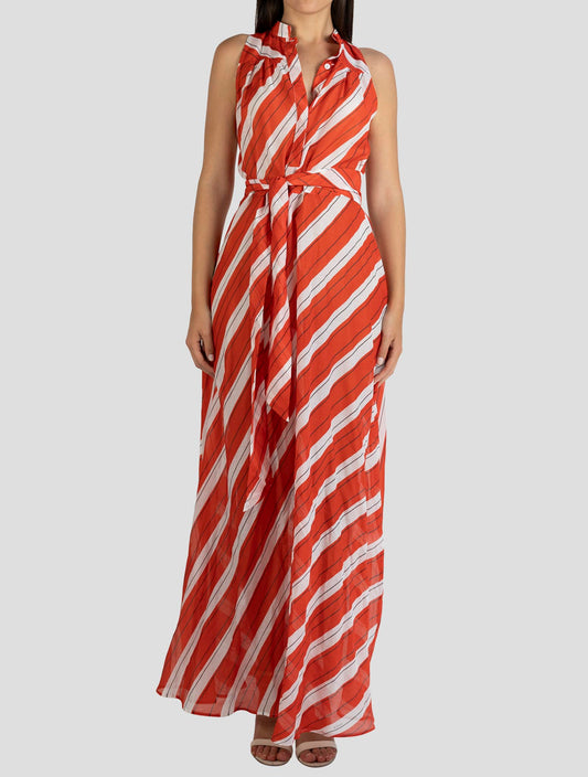 Kiton Multicolor Cotton Silk Dress