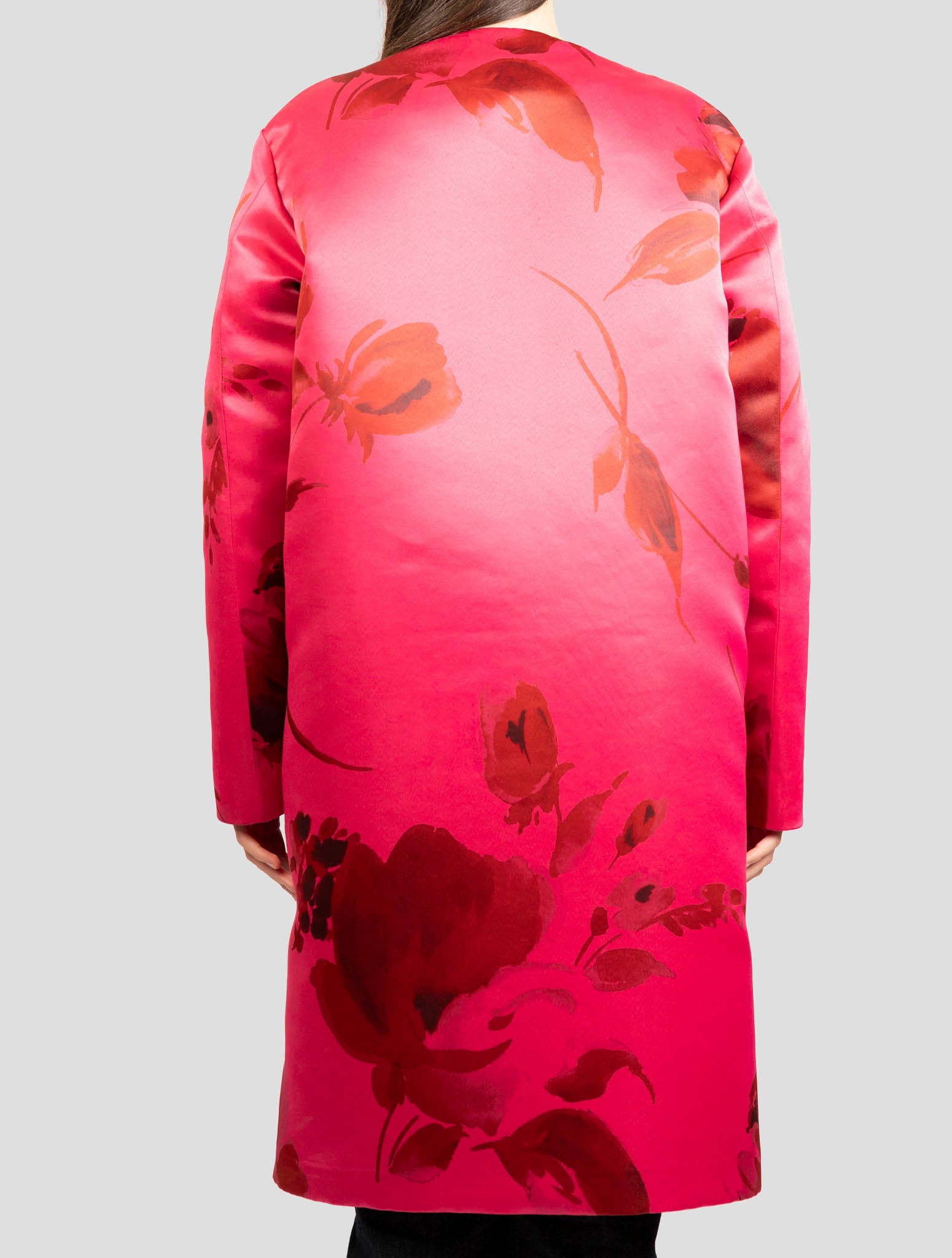 Kiton Pink Viscose Overcoat