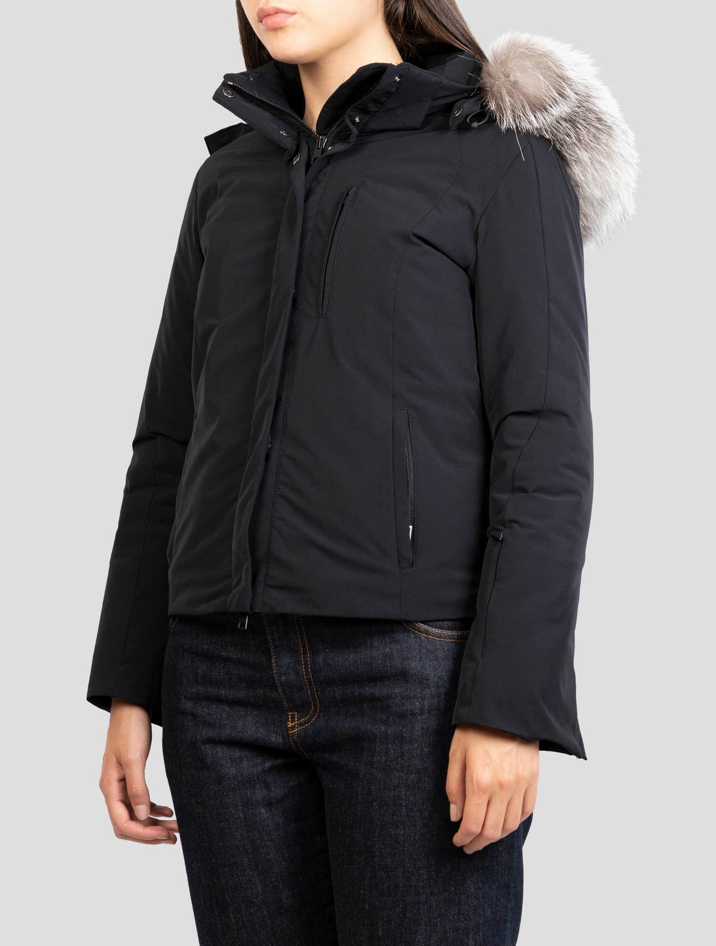 Kiton Black Pl Coat