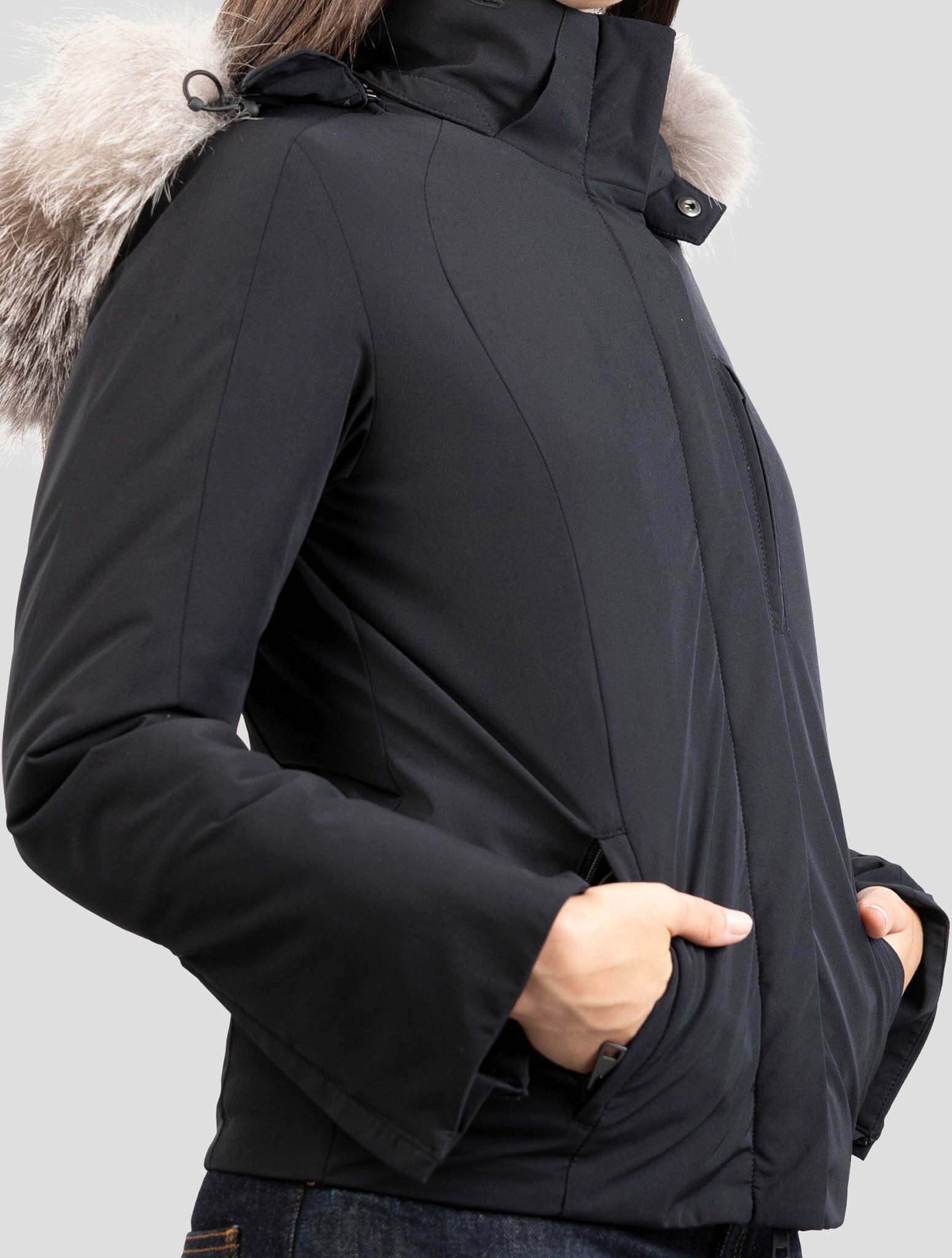 Kiton Black Pl Coat