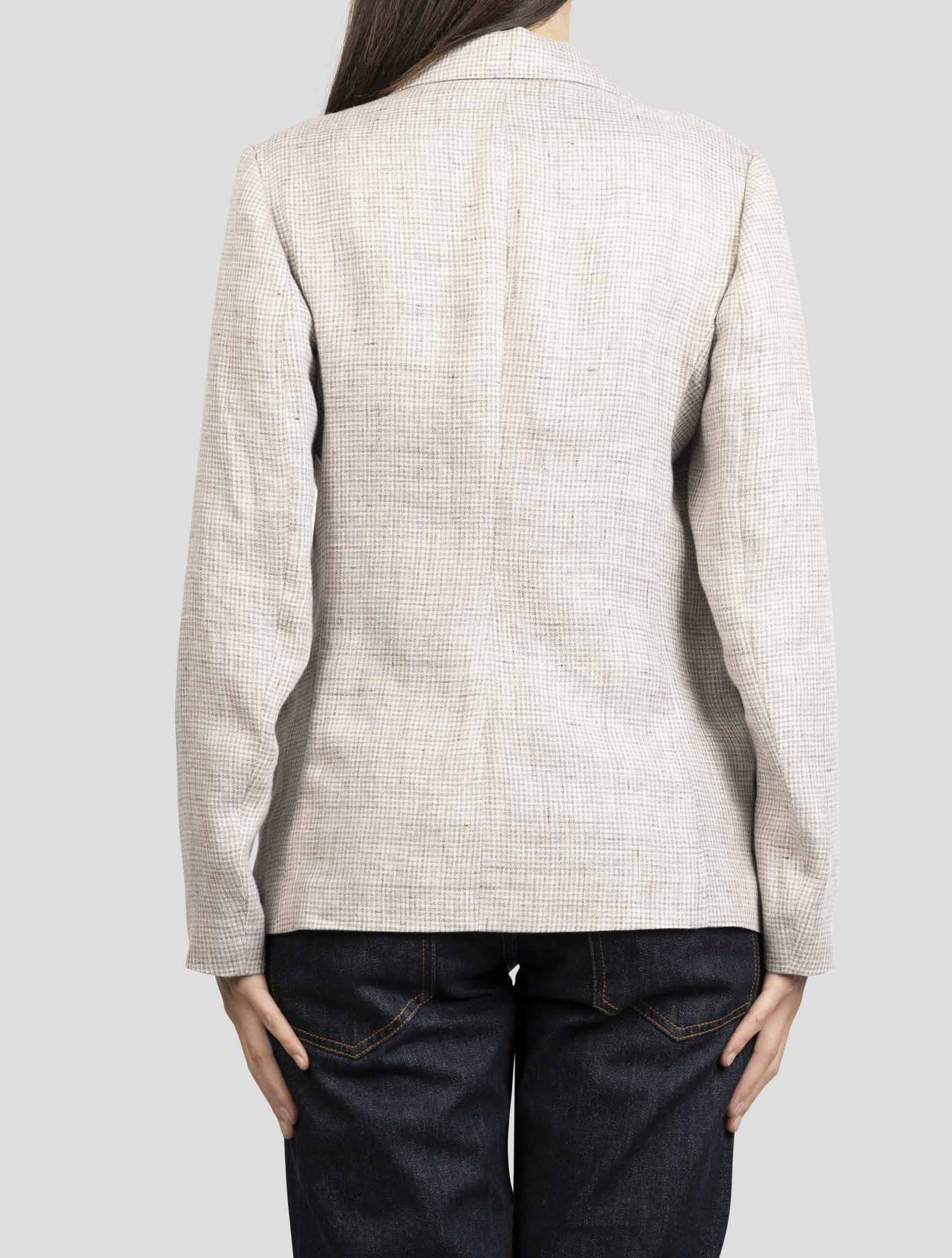 Kiton Gray Linen Blazer