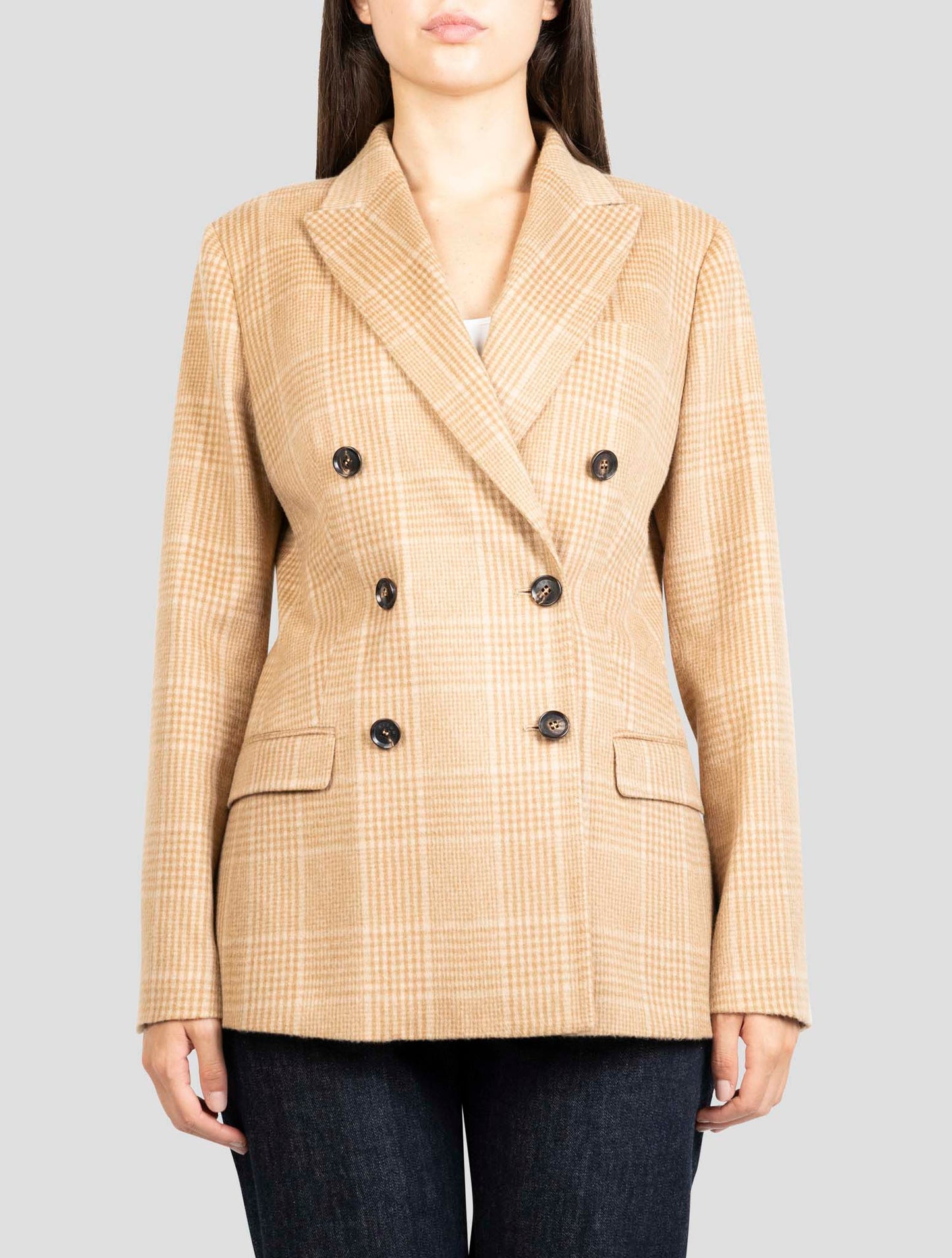 Kiton Brown Cashmere Vicuna Blazer