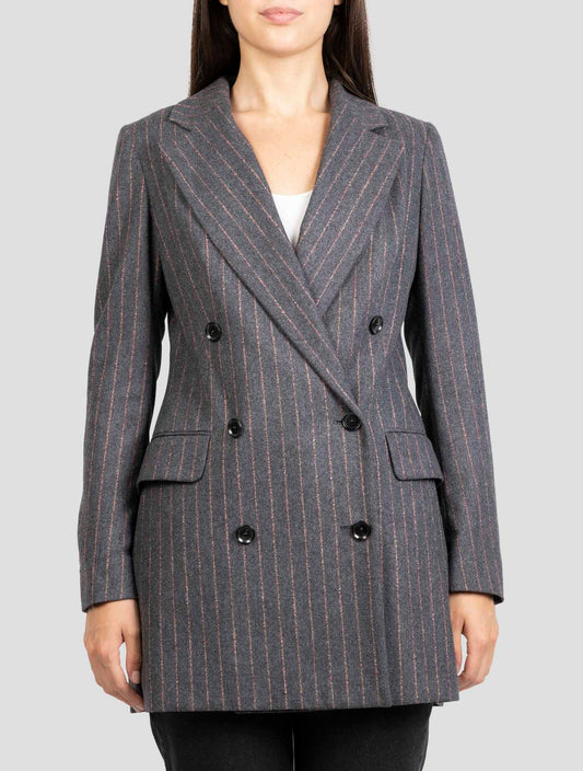 Kiton Dark Gray Virgin Wool Cashmere Blazer