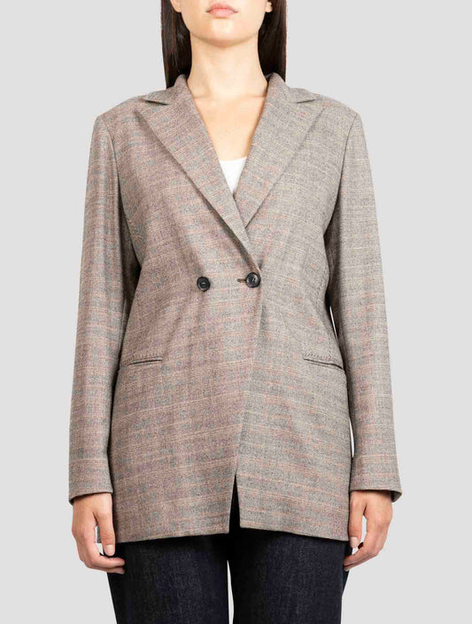 Kiton Brown Fleecie Wool Ea Blazer