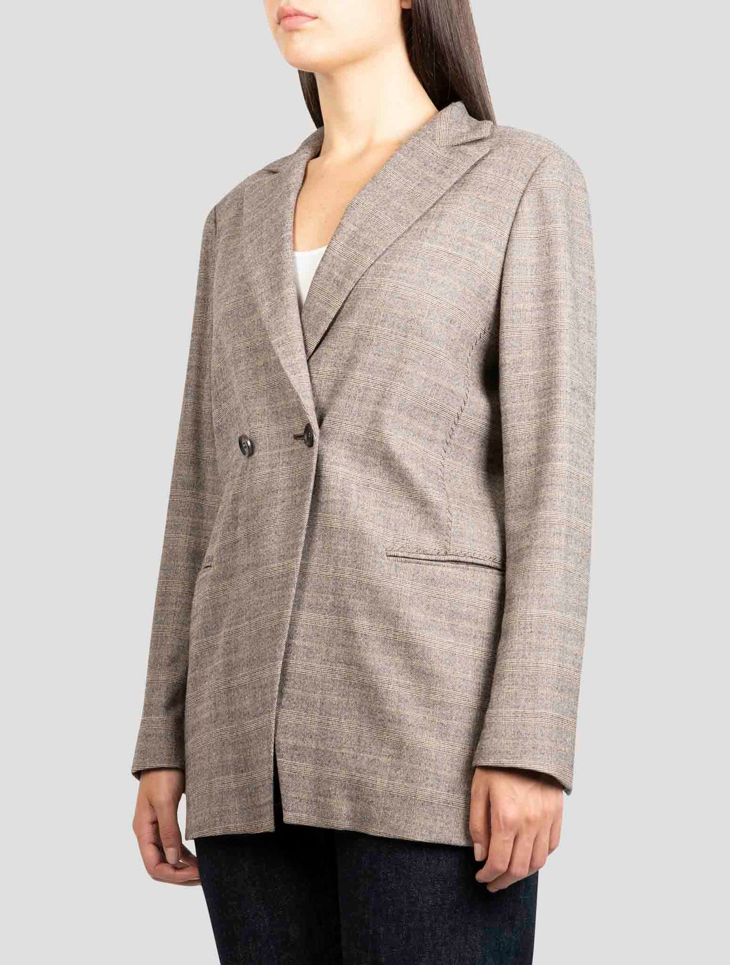 Kiton Brown Fleecie Wool Ea Blazer