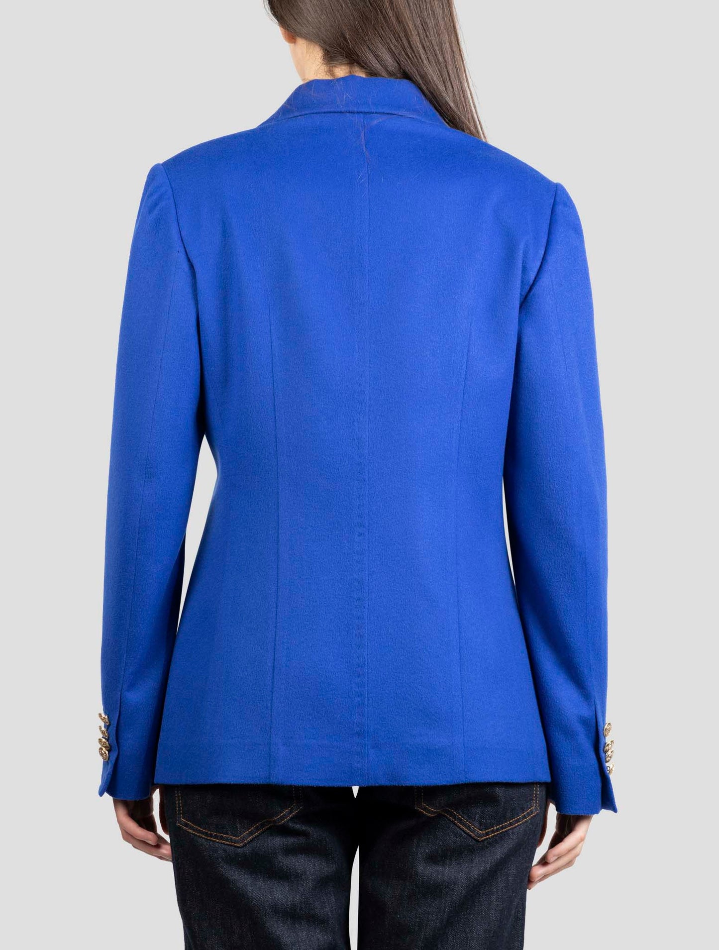Kiton Blue Cashmere Blazer