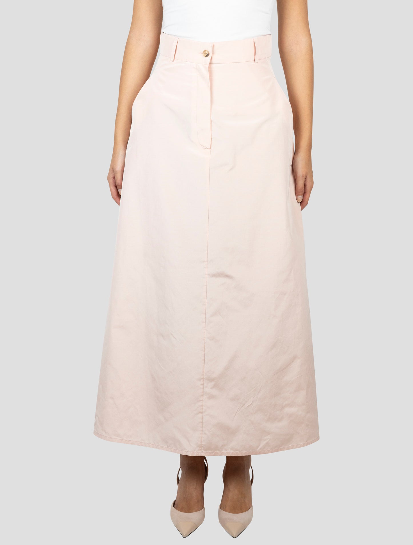 Kiton Pink Cotton Silk Skirt