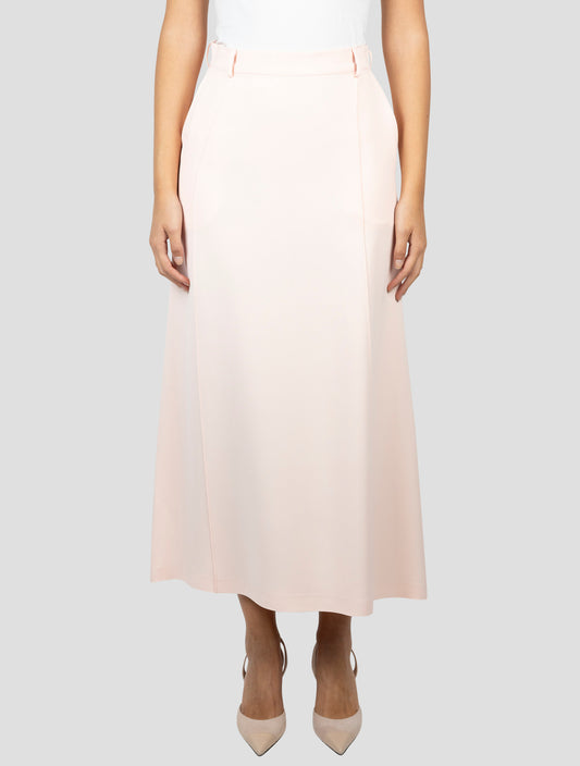 Kiton Pink Viscose Acetate Skirt