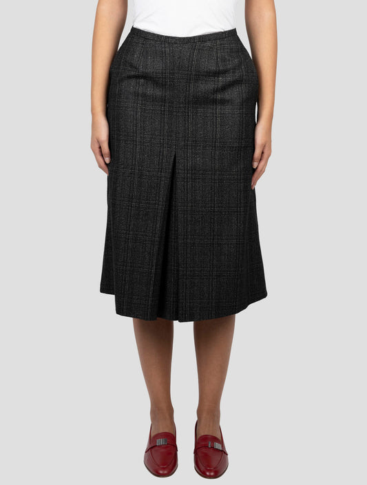Kiton Multicolor Cashmere Silk Linen Skirt