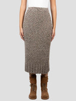 Kiton Brown Camel Skirt