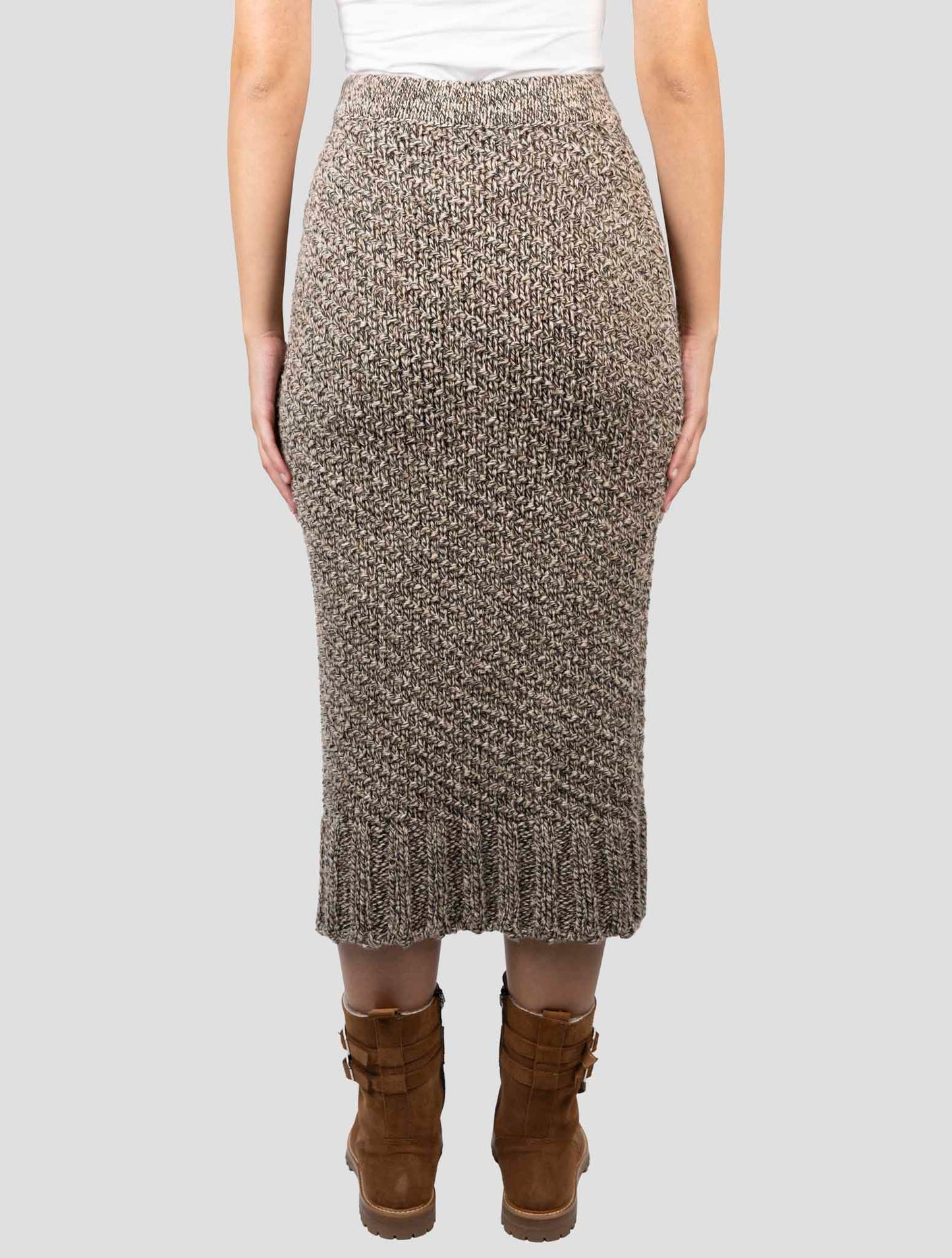 Kiton Brown Camel Skirt