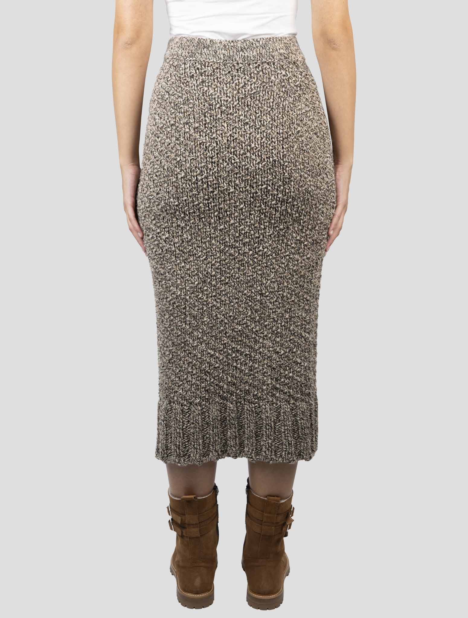 Kiton Brown Camel Skirt