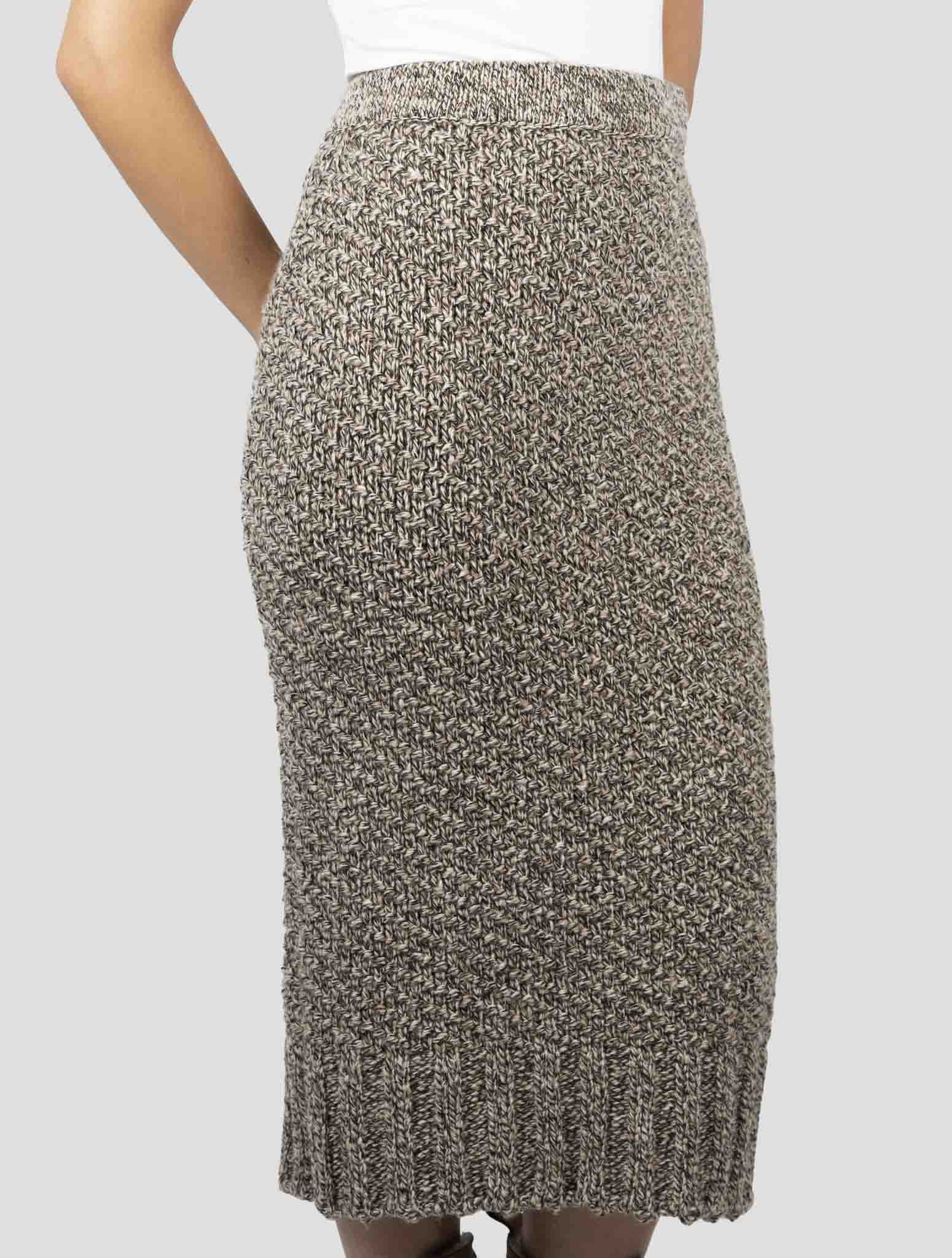 Kiton Brown Camel Skirt