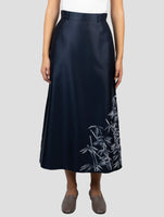 Kiton Dark Blue Cotton Silk Pants