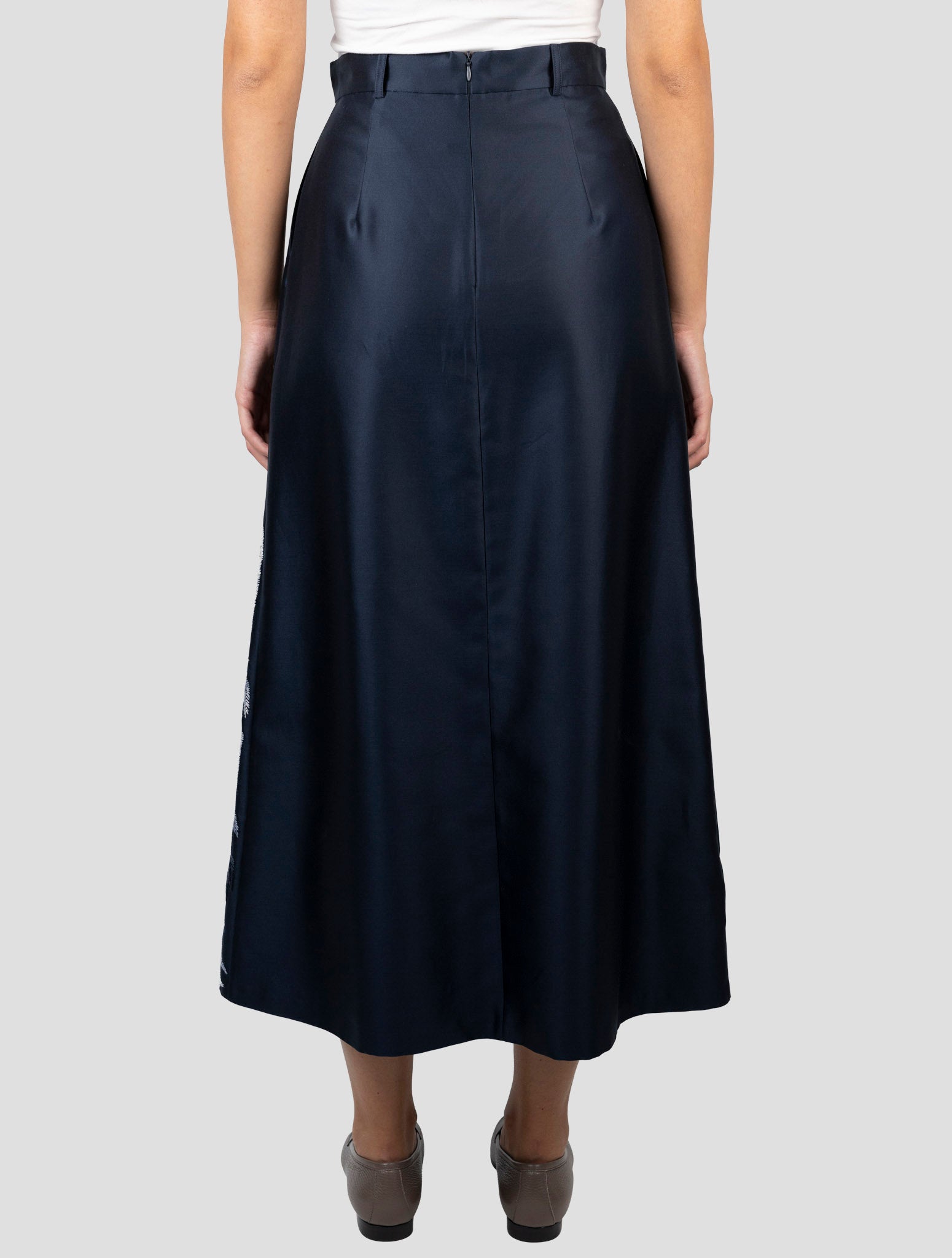 Kiton Dark Blue Cotton Silk Pants