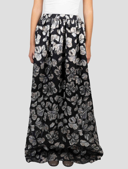 Kiton Multicolor Silk Me Pa Pl Skirt