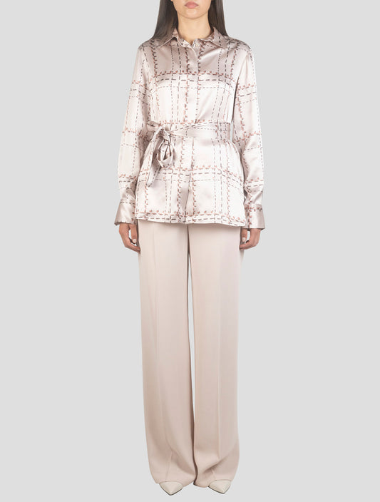 Kiton Multicolor Silk Shirt