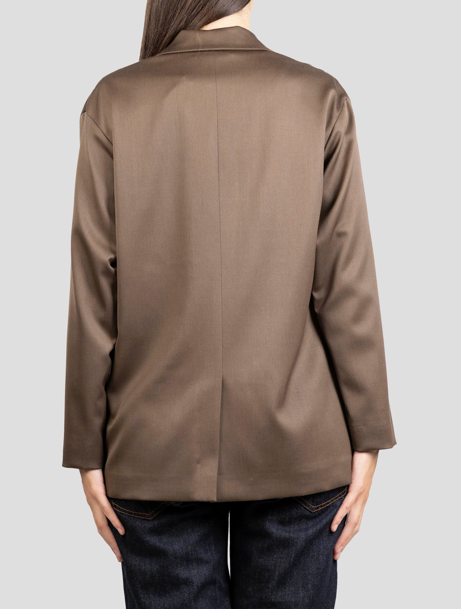 Kiton Brown Virgin Wool Ea Blazer